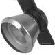 12W Integrated LED Metal Track Fixture with Cone Head, Black and Silver