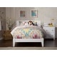 preview thumbnail 2 of 6, Orlando Twin Platform Bed with USB Charging Station in White