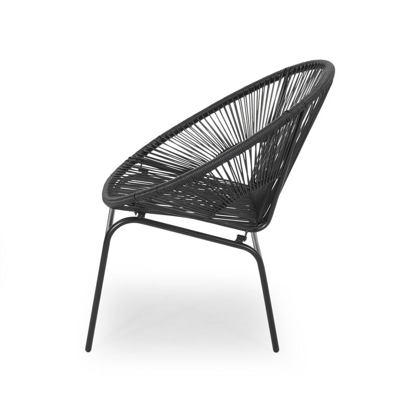 Nusa Outdoor Modern Rattan Club Chair (Set of 2) by Christopher Knight Home