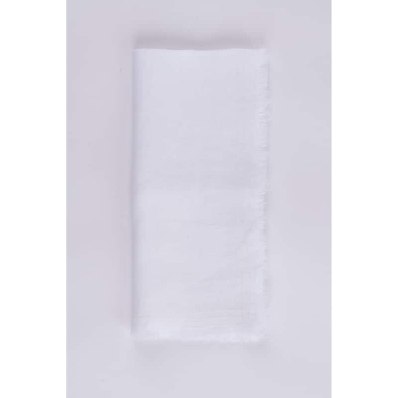Brighton, Linen Dinner Napkin Set (Set of 4) - White