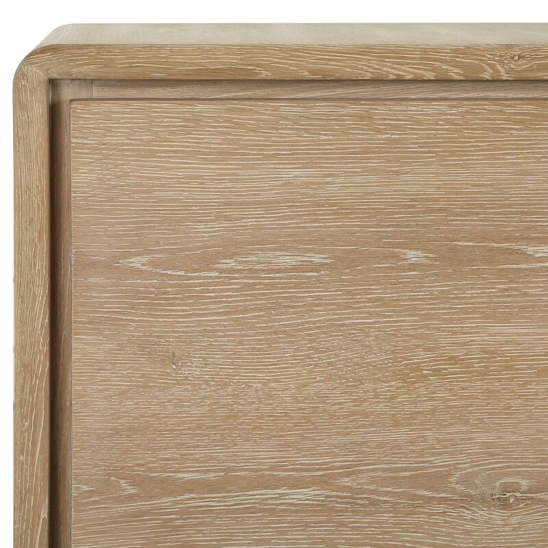 Uttermost Evanston 4 Door Natural Oak Cabinet - 78.75" W x 32.00" H x 19.38" D