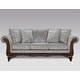 preview thumbnail 19 of 30, Hernen Carved Wood Frame 5-Piece Living Room Set