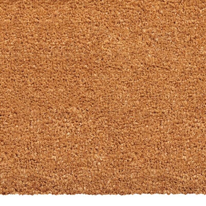 HomeRoots 17" X 29" Brown Christmas Outdoor Coir Door Mat - 17.00' X '29.00