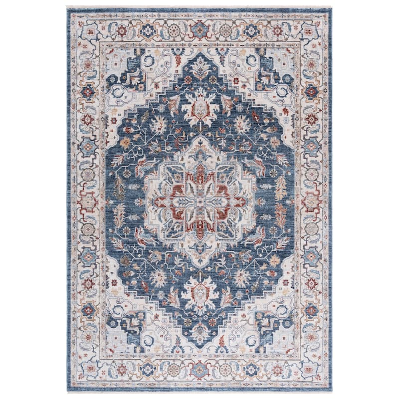Lauren Ralph Lauren Sandalia Traditional Medallion Rug - Blue/Beige Red - 4' x 6'