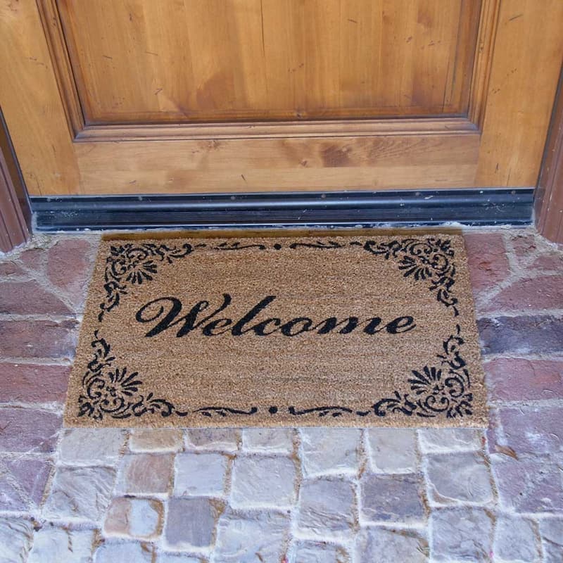 Rubber-Cal "Coir All Weather Doormats" - 2 of Our Best Doormats for Dirt Removal - 18" x 30"
