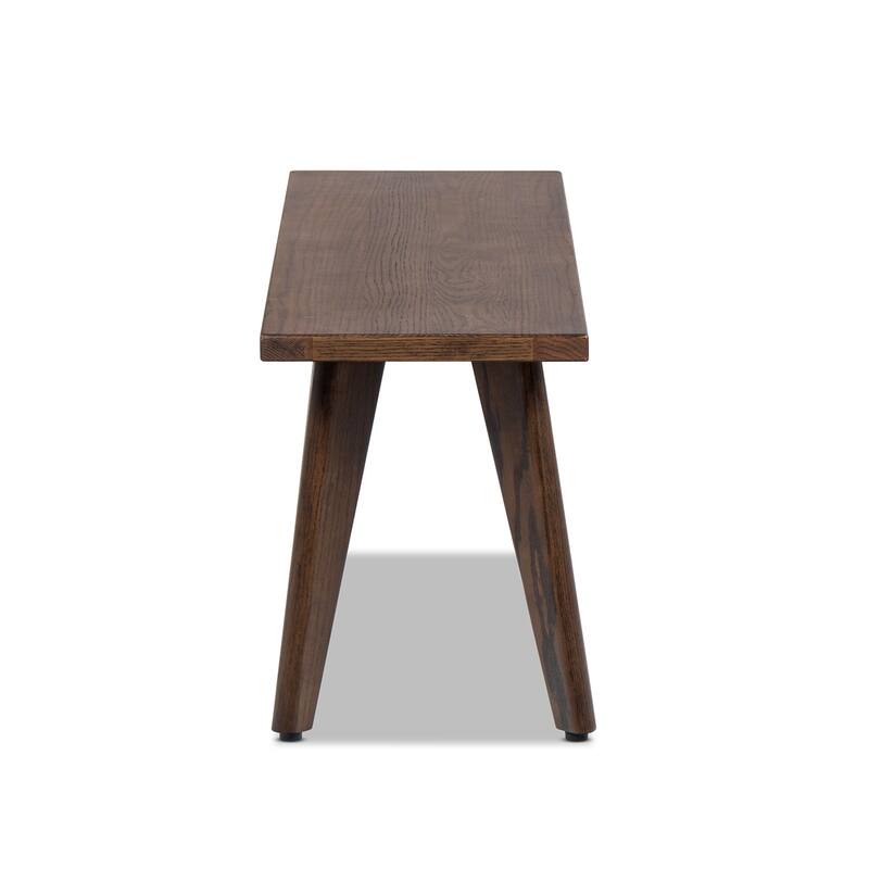 Jennifer Taylor Home Capri Solid Red Oak Wood Bench