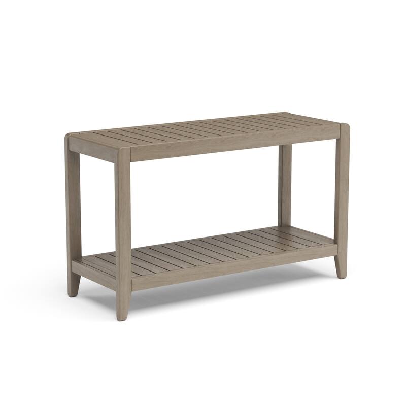 Homestyles Sustain Gray Wood Outdoor Sofa Table - 46" x 18" x 28"