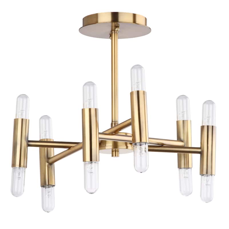 SAFAVIEH Lighting Fidelma 12-light Gold Flush Mount - 16"W x 16"D x 13"H