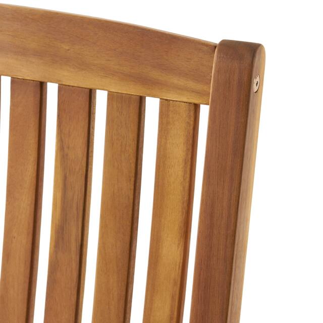 Arcadia Acacia Wood Rocking Chairs (Set of 2) by Christopher Knight Home