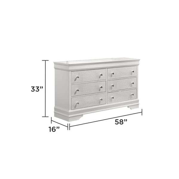 dimension image slide 2 of 12, Blaze 4PC/5PC Bedroom Set - Modern Elegance with Tufted LED Bed, Velvet-Lined Drawers, and Textured Detailing