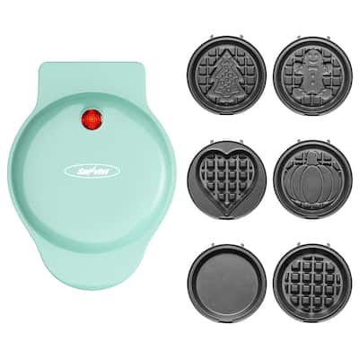 6 in 1 Mini Waffle Maker - N/A