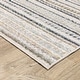 preview thumbnail 3 of 10, Cavett Textural Geometric Striped Beige/ Multi Area Rug