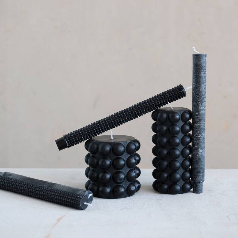 Unscented Hobnail Pillar Candle