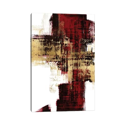 iCanvas "Kinetic Gold on Red I" by Alex Wise Canvas Print
