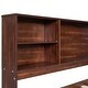 preview thumbnail 5 of 10, Full Size Wooden Captain Bed with Storage Shelves, Drawers, and Cabinets