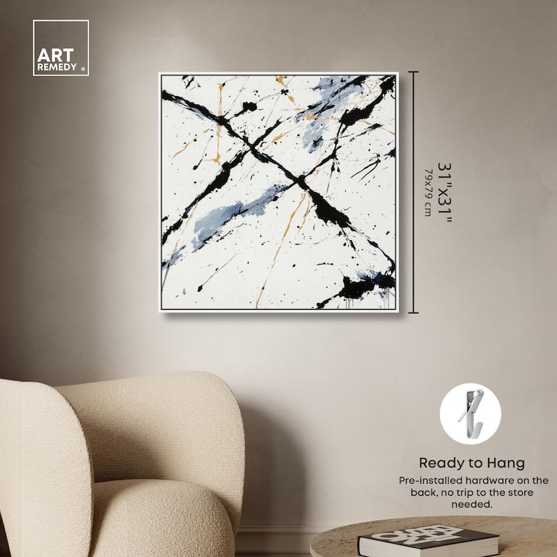 Splintered Impact II Canvas by Art Remedy