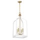 preview thumbnail 10 of 9, Savoy House 7-7802-4 Sheffield 4 Light 15" Wide Taper Candle Pendant