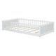 preview thumbnail 18 of 44, Twin size Floor Platform Bed with Built-in Book Storage Rack