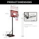 preview thumbnail 7 of 10, Moasis Adjustable Height Portable Basketball Hoop Stand 4.1-5.7ft/3.4-8.5ft Red