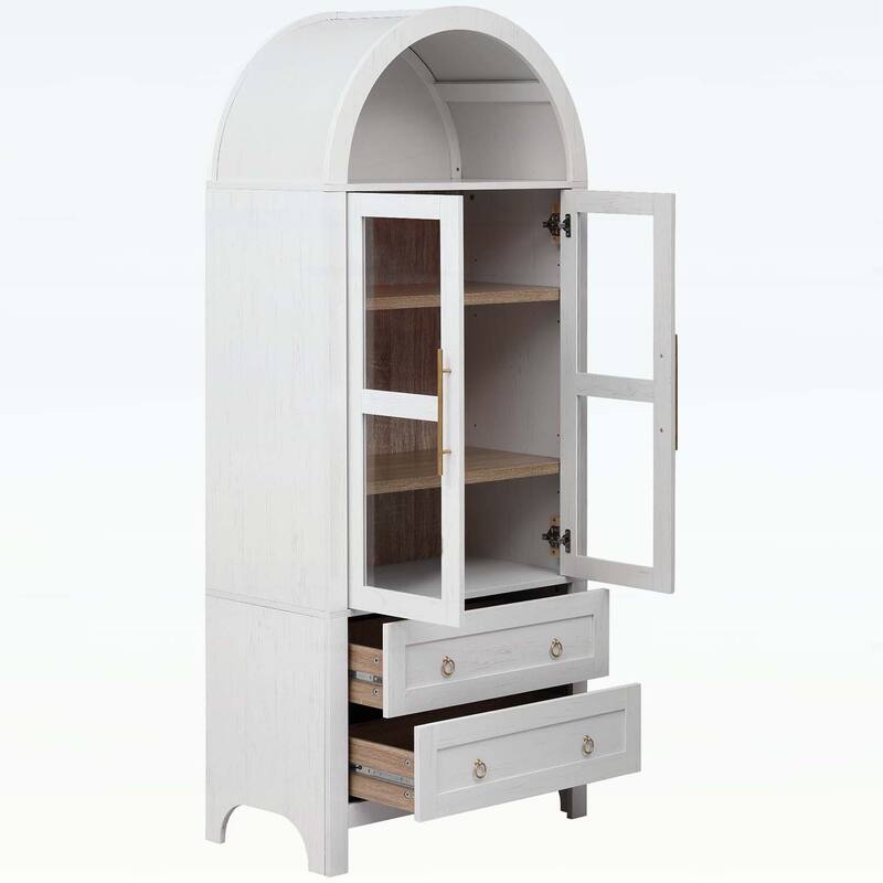 Modern Farmhouse Storage Cabinet with 2 Large Drawers,for Kitchens and Dining Rooms,Living Room