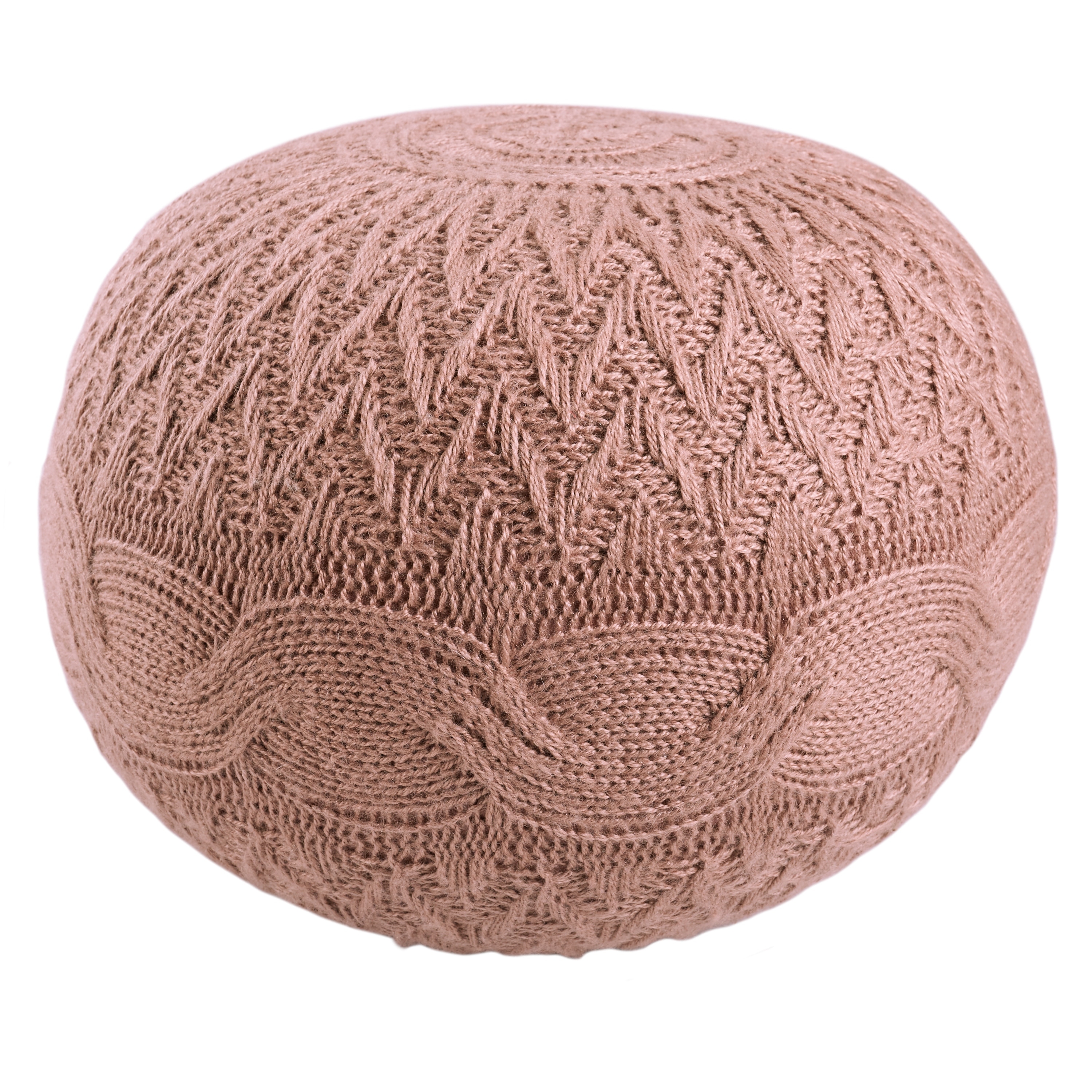 Vibe by Jaipur Living Kay Solid Rose Pouf/ Floor Pillow