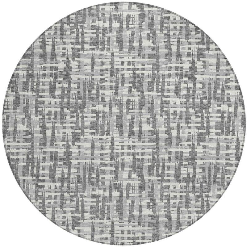 HomeRoots Abstract Transitional Rectangle Outdoor Rug