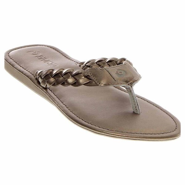 gold casual sandals