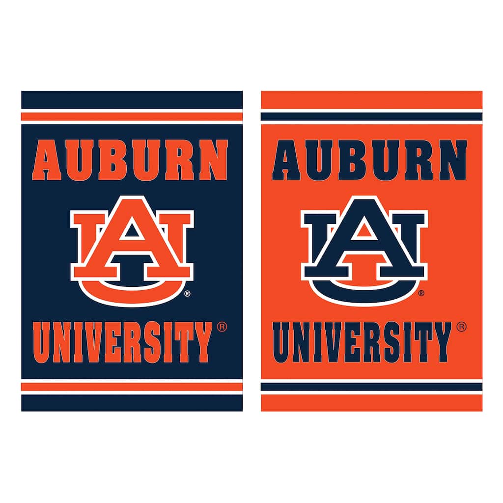 Embossed Suede Flag, Garden Size, Auburn University