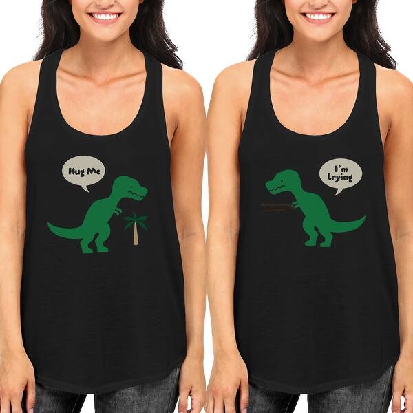 Shop Cute Bff T Rex Hug Me And I M Trying Best Friend Matching