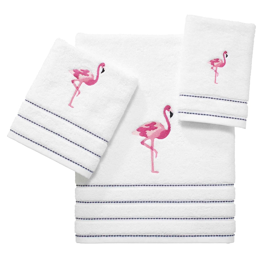 Izod Flamingo 3-Piece Towel Set - Towel 3pc Set - B/H/FT