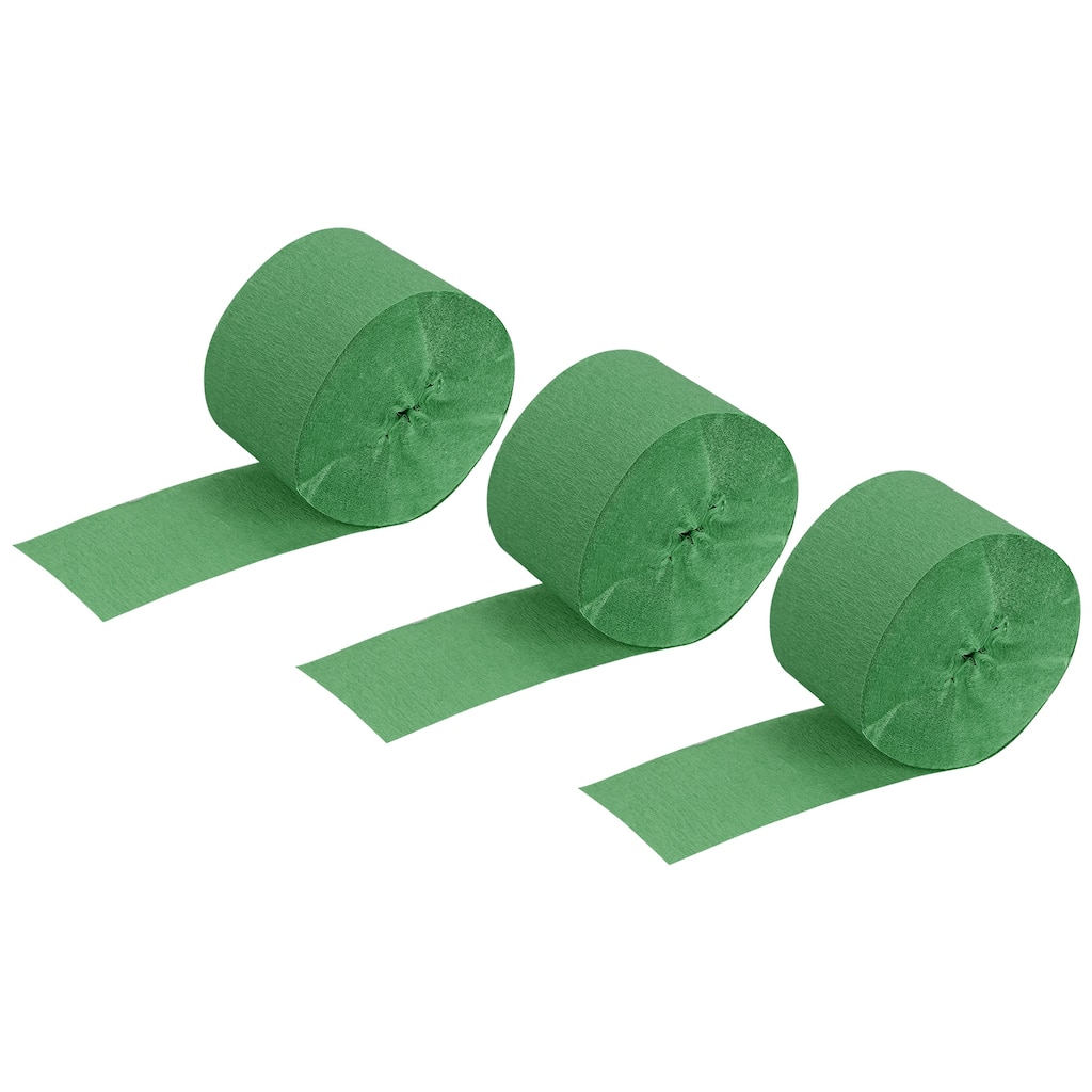 3pcs Crepe Paper Streamer Decoration 82ft Long 1.77 Inch Wide