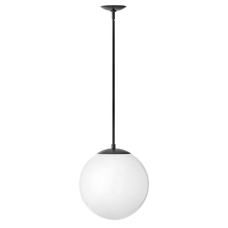 Hinkley Lighting Warby 1 Light 14" Wide Pendant - Black / Frosted