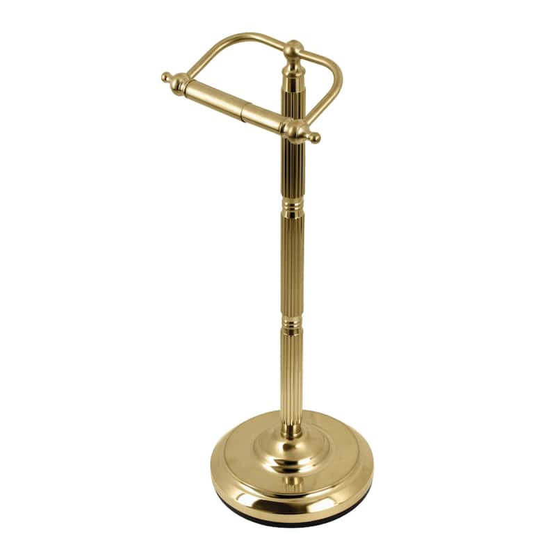 Kingston Brass Georgian Freestanding Toilet Paper Holder - Brushed Brass