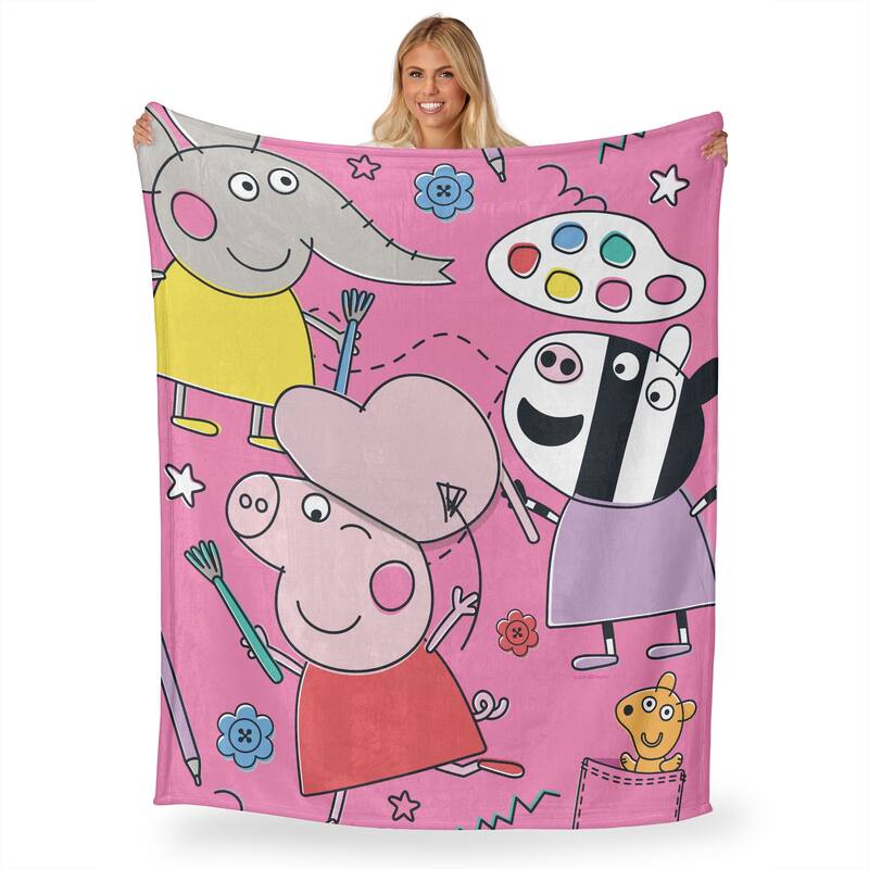 Hasbro Peppa Pig Silk Touch Throw Blanket