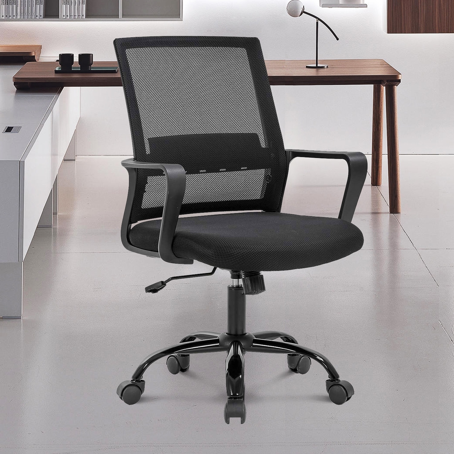 Tiramisubest Office Chair Ergonomic Mesh Adjustable Home Desk Office Chair Modern Design Reclining Chair Black Overstock 32538698