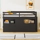preview thumbnail 1 of 12, Wooden Twin Size Loft Bed with 4 Storage Drawers, Underneath Cabinet and Shelves Espresso
