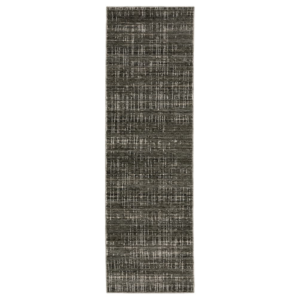 Style Haven Nelson Industrial Geometric Charcoal/ Grey Indoor Area Rug