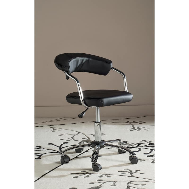 Silver Candis Orchid Cream Desk Chair - 20.7" x 20.9" x 27" - 21Wx21Dx27H