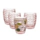 preview thumbnail 1 of 4, Fitz and Floyd Set of 4 Trestle Double Old Fashioned Glasses, 10 Oz, Blush
