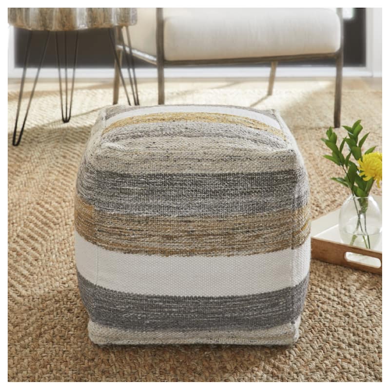 Signature Design by Ashley Josalind Multi Pouf - 16"W x 16"D x 16"H - Multi