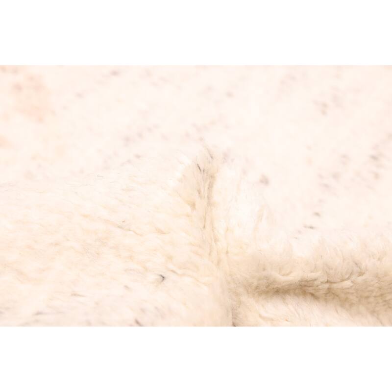 ECARPETGALLERY Hand-knotted Looma Cream Wool Rug - 7'11 x 10'0