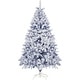 preview thumbnail 21 of 53, 6ft or 7ft Artificial Snow Flocked Christmas Tree with Metal Stable Stand Base for Indoor and Outdoor Holiday Decoration 6 Foot - Blue