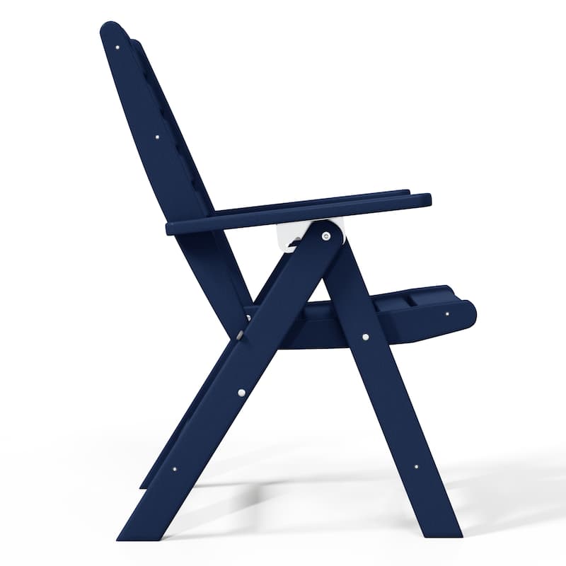 Laguna Foldable Highback Patio Dining Chair with Adjustable Recline Feature