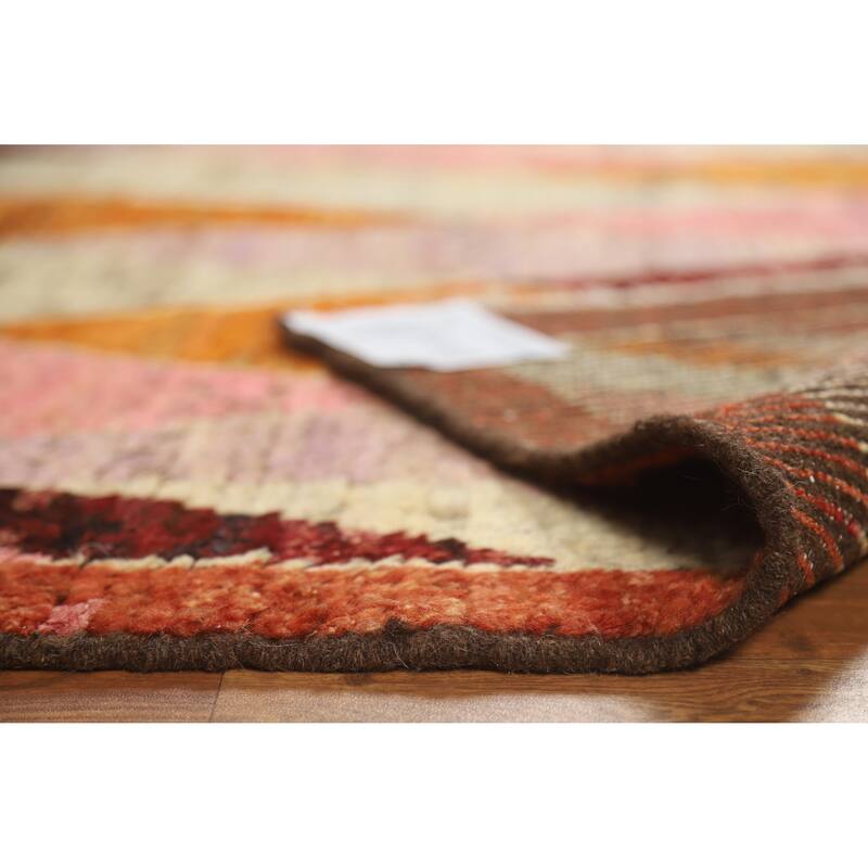 Trellis Moroccan Oriental Rug Hand-Knotted Bedroom Wool Carpet - 5'6" x 6'6"