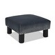 preview thumbnail 38 of 130, The Curated Nomad Performance Fabric Stardust Square Upholstered Footstool Ottoman