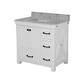 preview thumbnail 4 of 11, KitchenBathCollection Tuscany 36" Bathroom Vanity with Carrara Marble Top