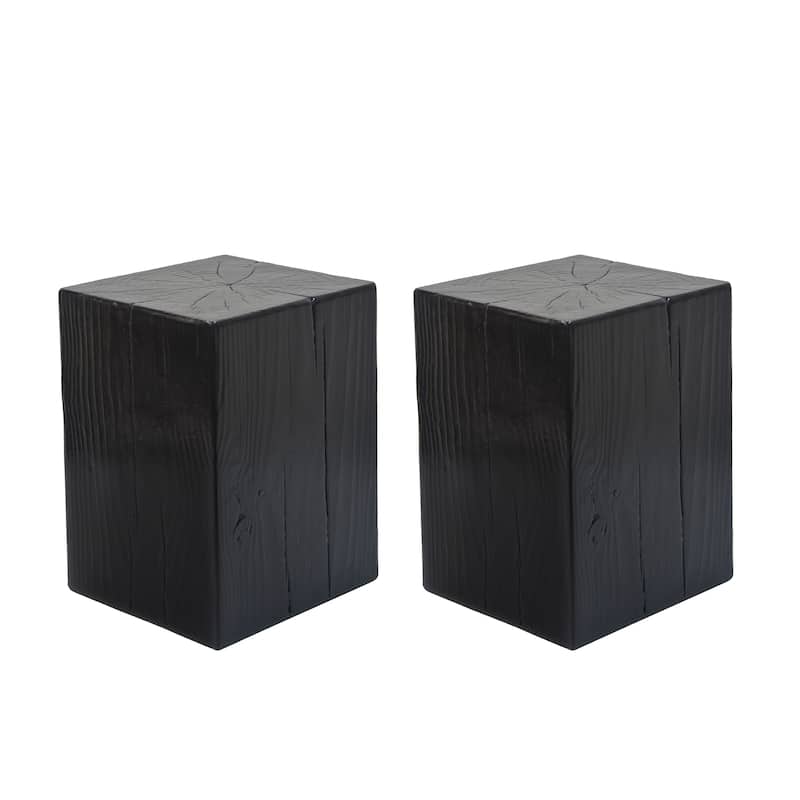 Christopher Knight Home - Peregrine 18"H Outdoor Indoor Wood Look MGO Fiberglass End Table