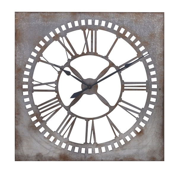 IMAX Home 88916 39-1/4" x 39-1/4" Murphy Analog Wall Clock - Gray