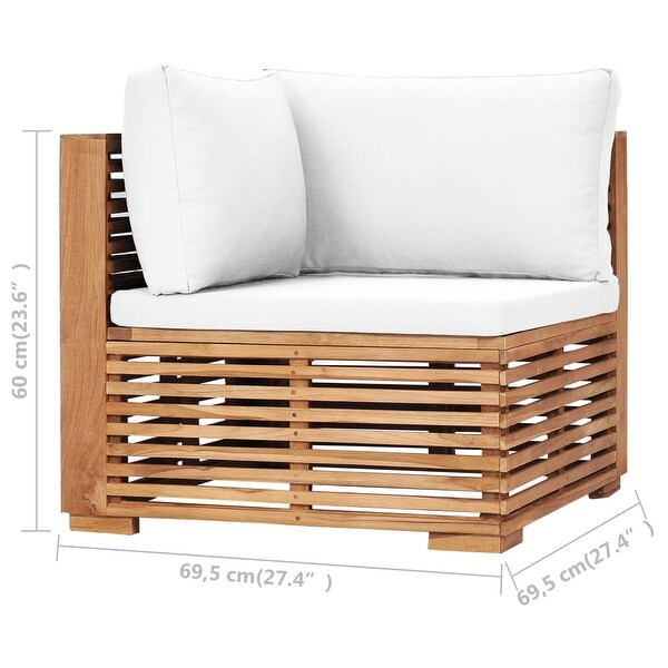 Cream garden shop corner sofa