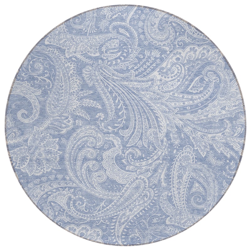 HomeRoots Paisley Transitional Rectangle Outdoor Rug